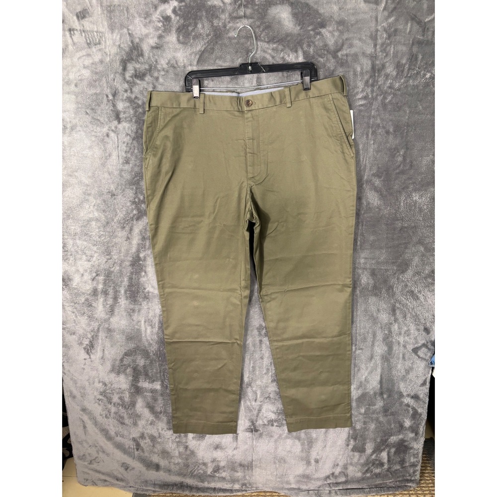 Brooks Brothers Advantage Chino Pants Mens 42x30 Regular Fit Olive Green Khaki